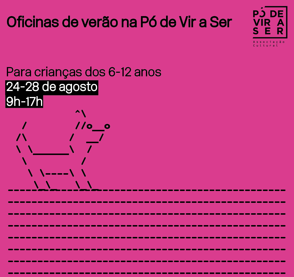 Oficina de verão para crianças